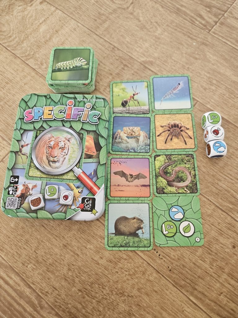 A card game learning about animals. 