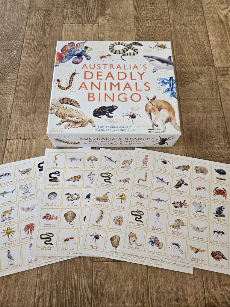 Animal bingo educational science game.