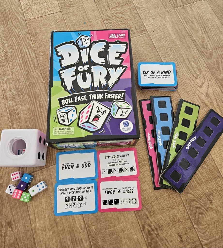 A dice math game