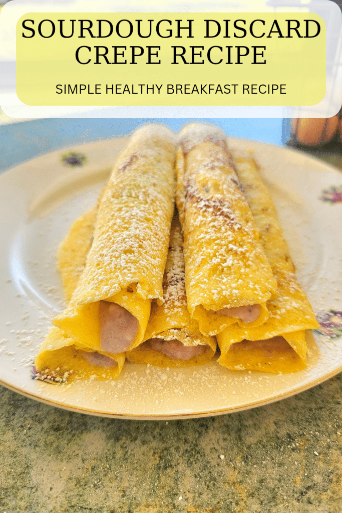 A healthy simple sourdough crepe recipe the family will love. A protein filled breakfast that can be savoury or sweet and made in no time!