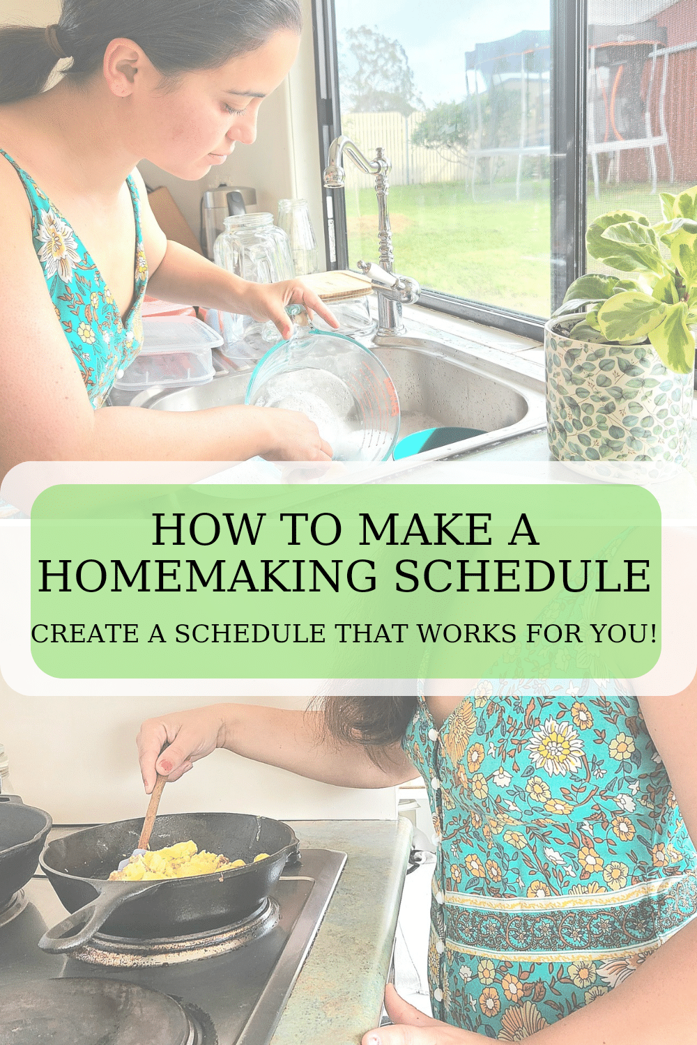 How to create a peaceful homemaking schedule.