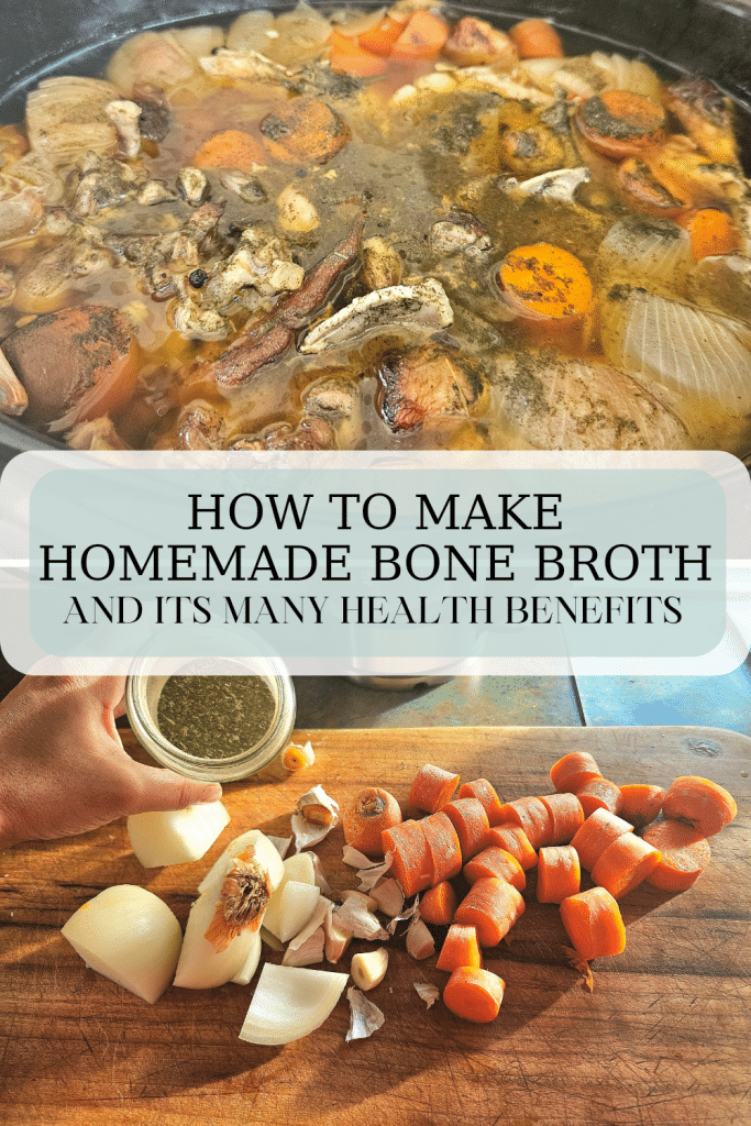 Homemade bone broth is easy and healthy to make. Bone broth has many healing properties and can be easily made in a slow cooker or crock pot!