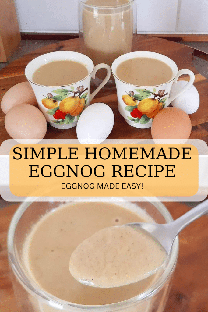 A simple homemade non-alcoholic eggnog recipe the family will love. Thick, creamy and full of flavour, it will be your new favourite drink.