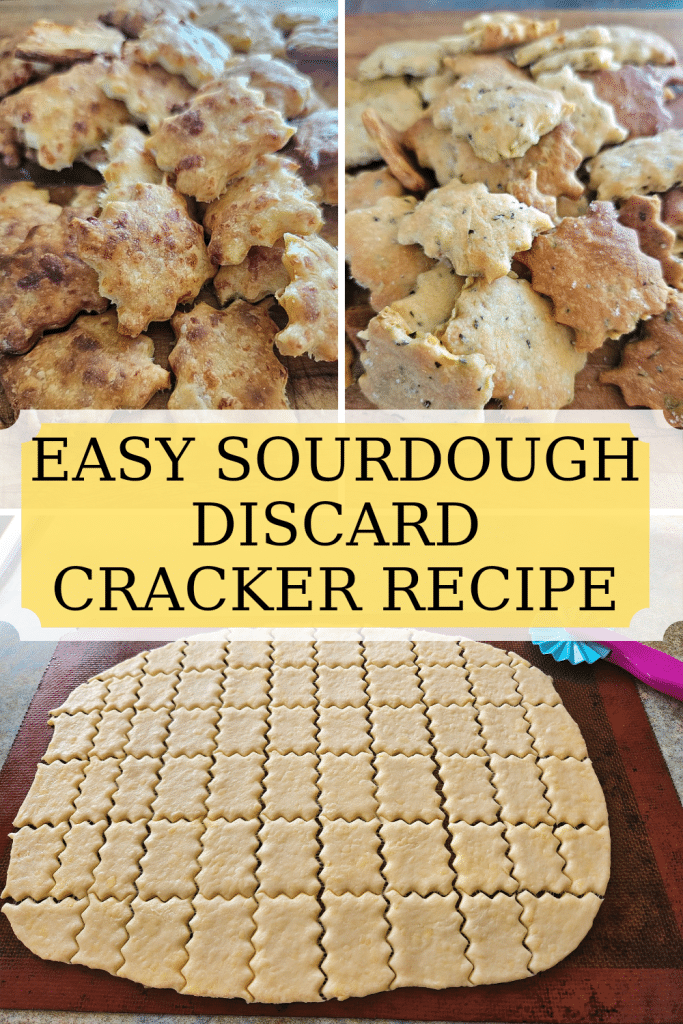 An easy crunchy sourdough discard cracker recipe you will love. Thin, flavourful crackers that have an excellent crunch to them. Healthy snack