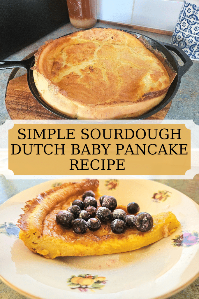 Sourdough German Pancakes are a quick and delicious breakfast, brunch or snack option. They are easy to make and pretty healthy as well!