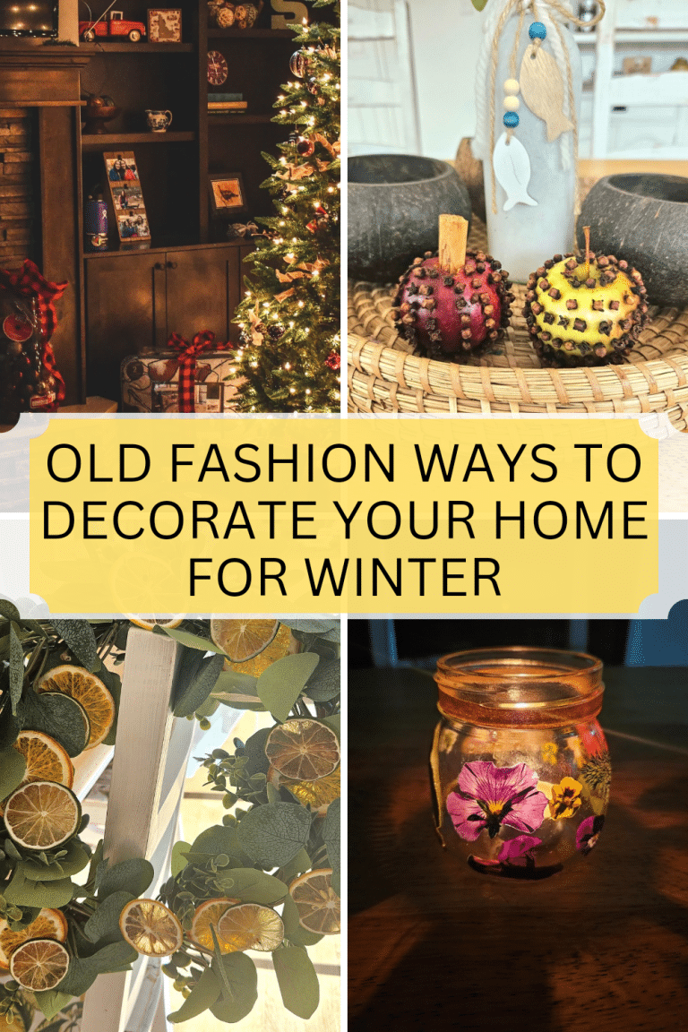 Several old fashion ideas you can use to decorate your home for winter. These are inexpensive ways to bring warmth and beauty to your home.