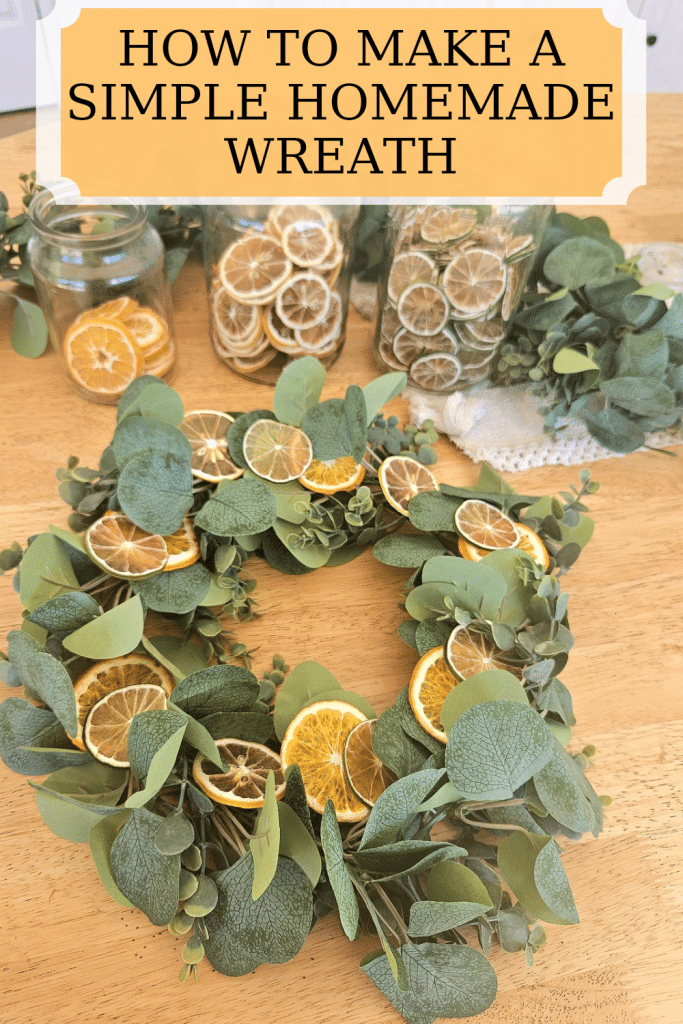 Easy homemade DIY wreath. This wreath is cheap, quick and fun to make. Great for any season of the year including holidays. Enjoy!