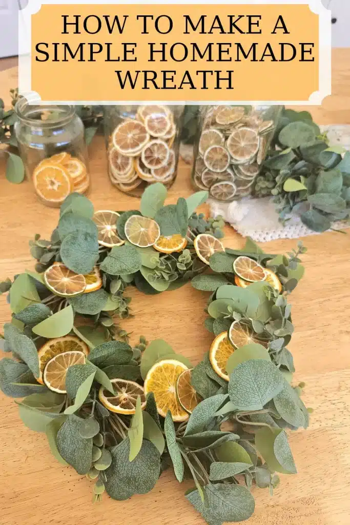 Easy homemade DIY wreath. This wreath is cheap, quick and fun to make. Great for any season of the year including holidays. Enjoy!