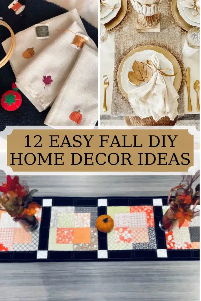 Here are 12 easy fall crafts that make beautiful decorations for your home. Get into the season with these simple fall DIY's.