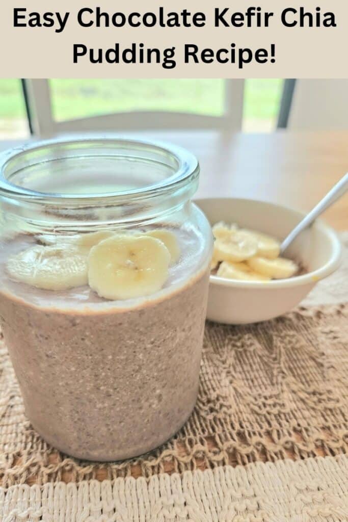 This kefir chocolate chia pudding recipe is a super easy, healthy and delicious breakfast or go to snack. It only needs 30 minutes to set!