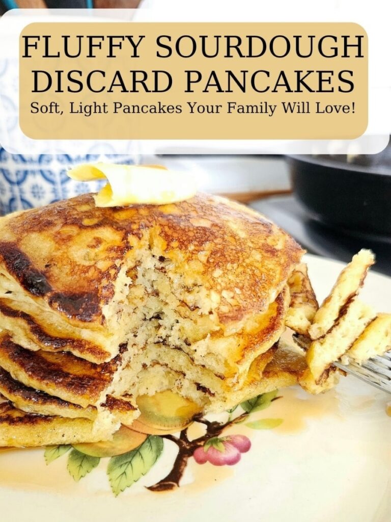 You will love this easy sourdough discard pancake recipe. The Pancakes are light and fluffy and makes a pretty quick breakfast recipe.