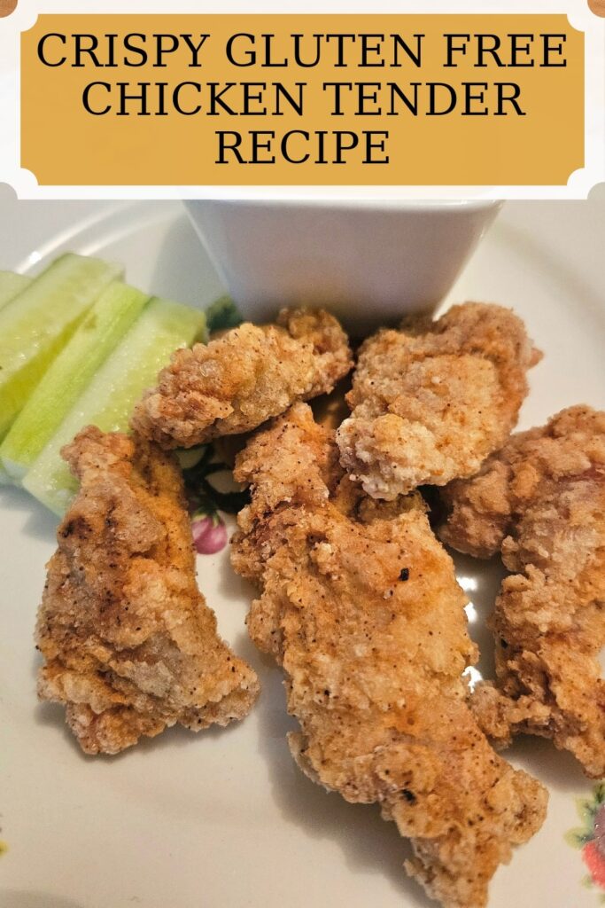 You will love these crispy, healthy gluten free chicken tenders. Crunchy on the outside and juicy on the inside. Easy chicken tender recipe.