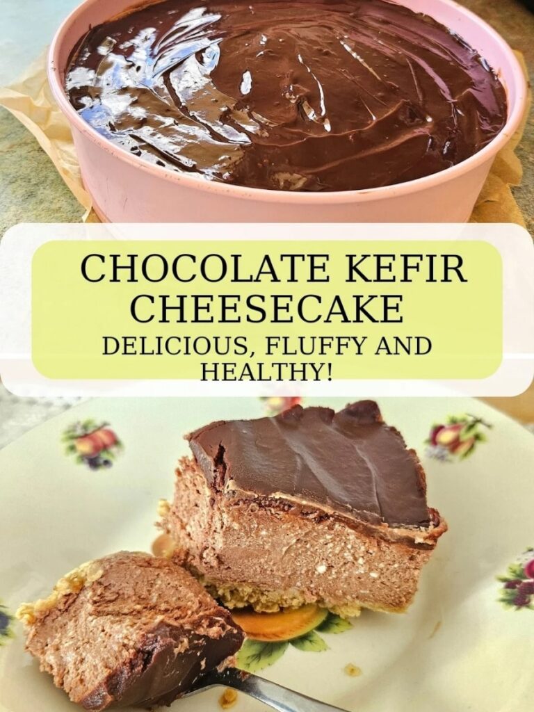 You will love this Healthy no bake kefir chocolate cheesecake. Guilt free dessert filled with probiotics and nourishing ingredients.