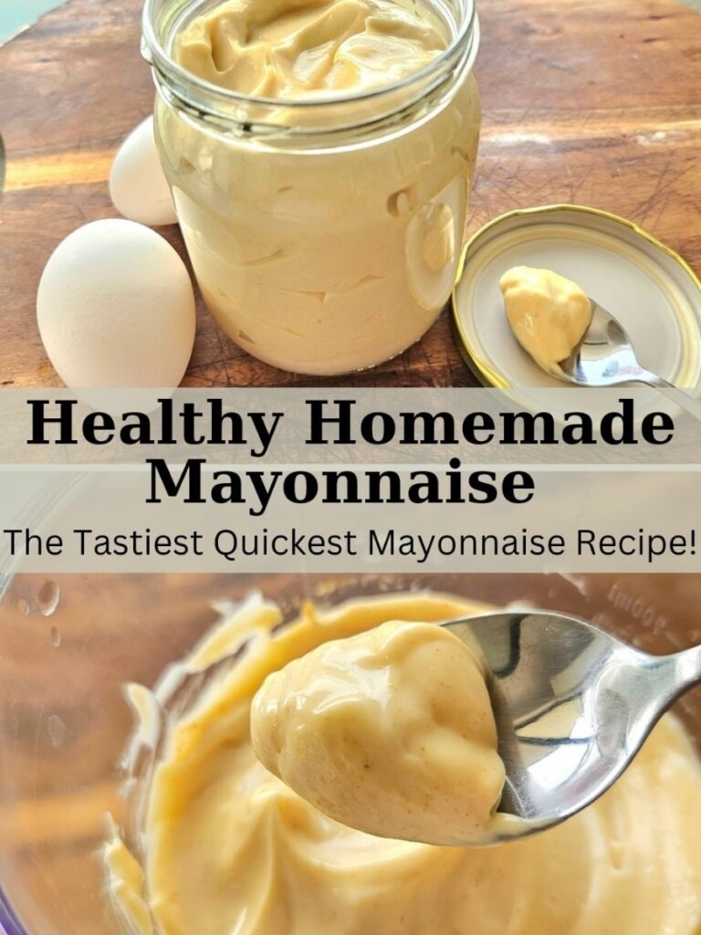 Homemade Mayonnaise is easy to make and healthier than store bought version. You can make this in 5 minutes with just a few ingredients!