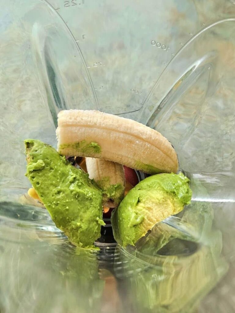 Avocado Smoothie in a blender.