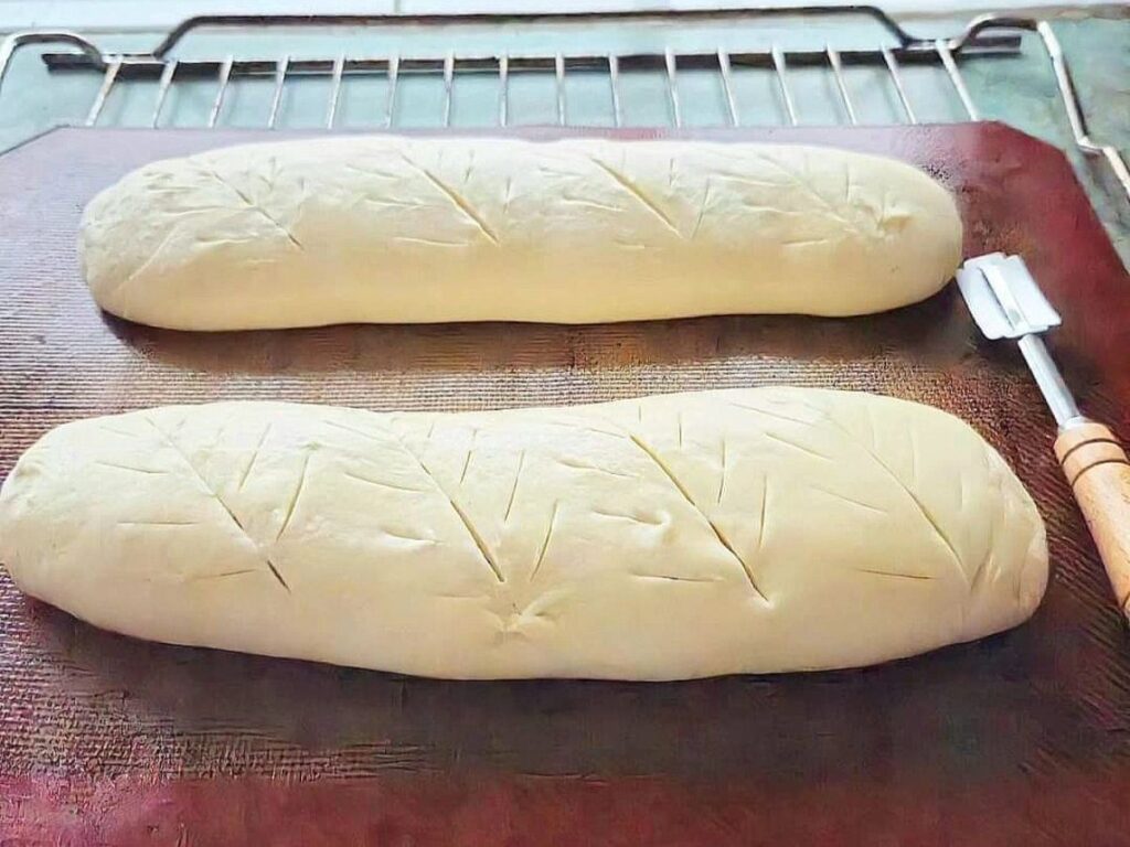 Sourdough French Bread rising.