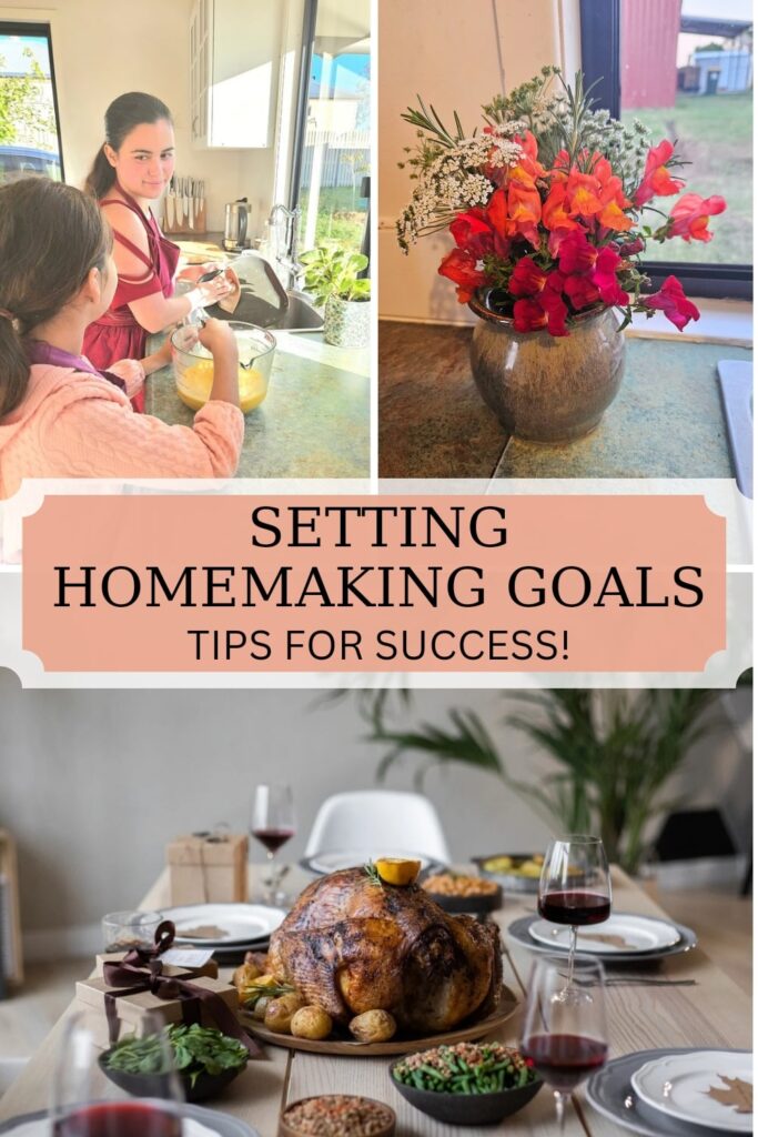 Homemaking goals can be easy and attainable. Creating goals takes time. Here are tips and ideas on how to make goals you can achieve.