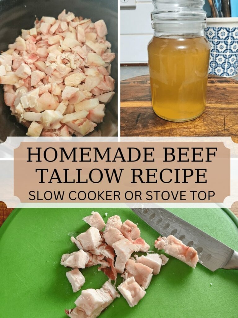 An easy guide on how to render beef tallow in a crockpot or on the stove top. A simple dry rendering technique, easy and stores very well.