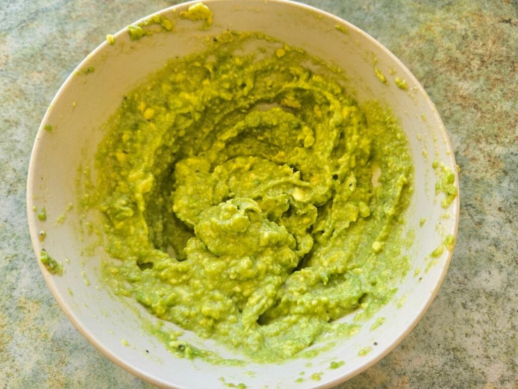 Guacamole for bean dip.