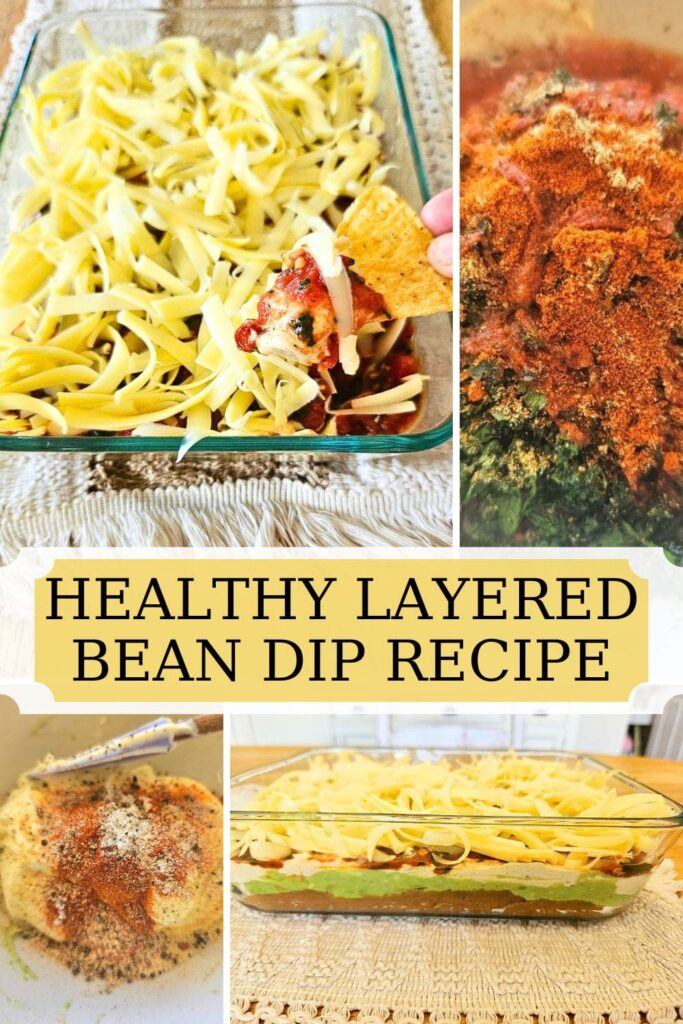 A simple and delicious homemade 5 layered bean dip recipe. A mostly from scratch recipe that taste amazing for any occasion.