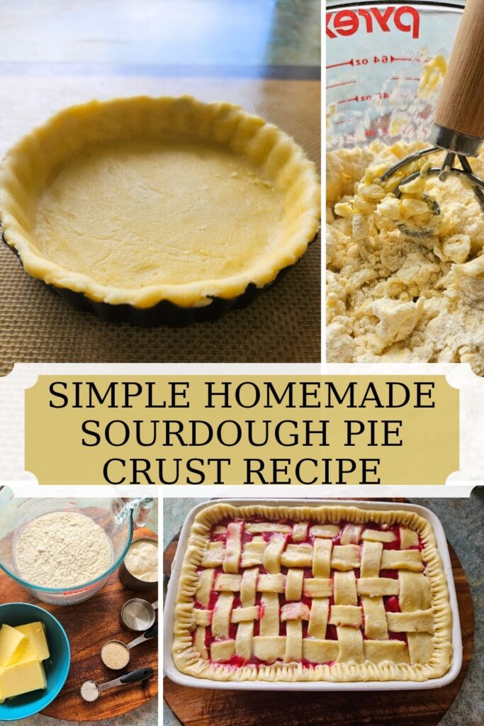 A simple homemade sourdough discard pie crust recipe that comes together easily. You can make use it for savoury or sweet dishes!