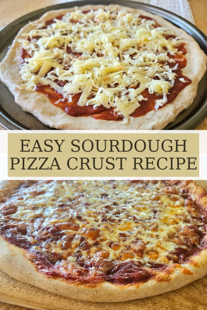 An easy and delicious sourdough pizza dough recipe your family will love. Crunchy sourdough base that is bursting with flavour.