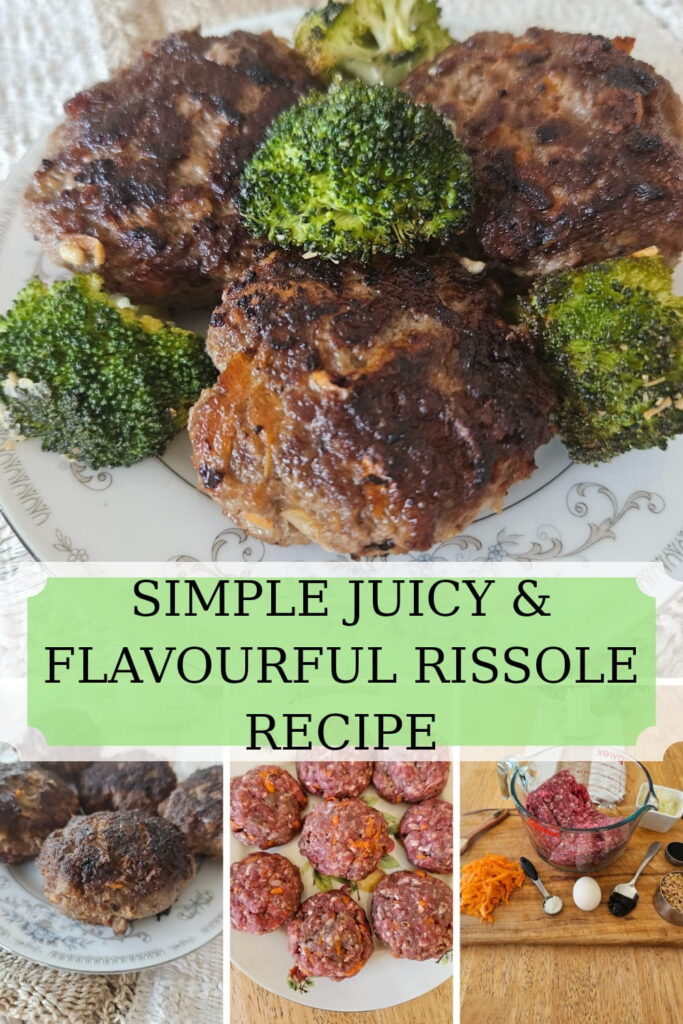 A juicy flavourful homemade beef rissole recipe everyone is going to love! Cooked until crunchy on the outside and still juicy on the inside.